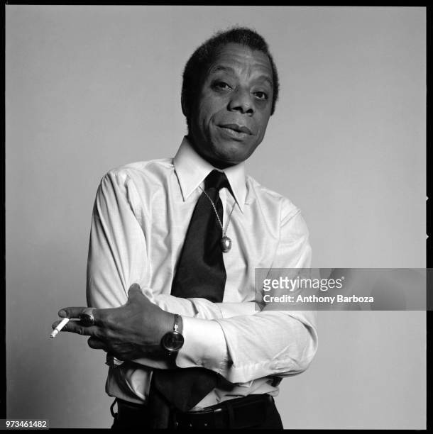 Portrait of American author James Baldwin , New York, New York, 1975.