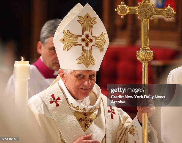 Pope Benedictus VXI visited and performed a MAss at St. Patrick's Catherdral