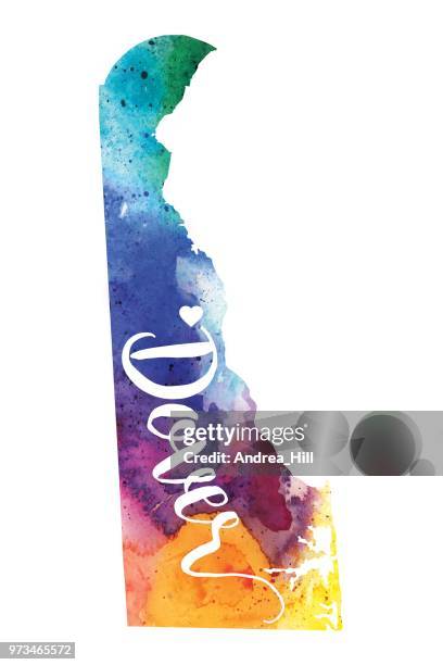 dover, delaware rasterkarte aquarell - raster stock-grafiken, -clipart, -cartoons und -symbole