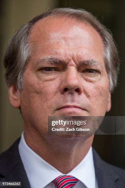 Former Director of Security for the Senate Intelligence Committee James Wolfe leaves U.S. District Court on June 13, 2018 in Washington, DC. Wolfe,...