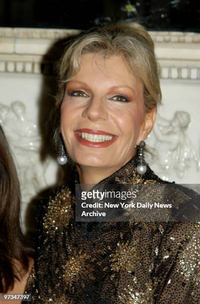 Princess Yasmin Aga Khan is all smiles at the 18th annual Rita Hayworth Gala at the Waldorf-Astoria.