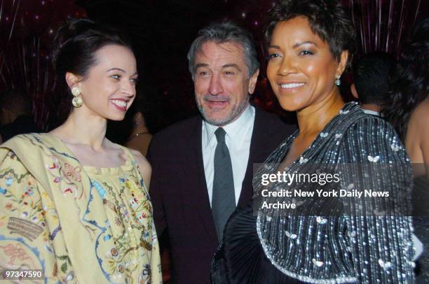 Prima ballerina Diana Vishneva joins Robert De Niro and wife Grace Hightower at Lincoln Center for a dinner celebration following the American Ballet...