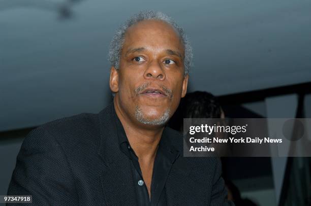 Producer-director Stanley Nelson is on hand at the restaurant Sciuscia for a reception prior to a screening of his documentary film "The Murder of...