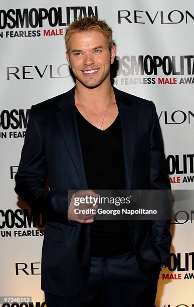 Kellan Lutz attends Cosmopolitan Magazine's Fun Fearless Males of 2010 at the Mandarin Oriental Hotel on March 1, 2010 in New York City.