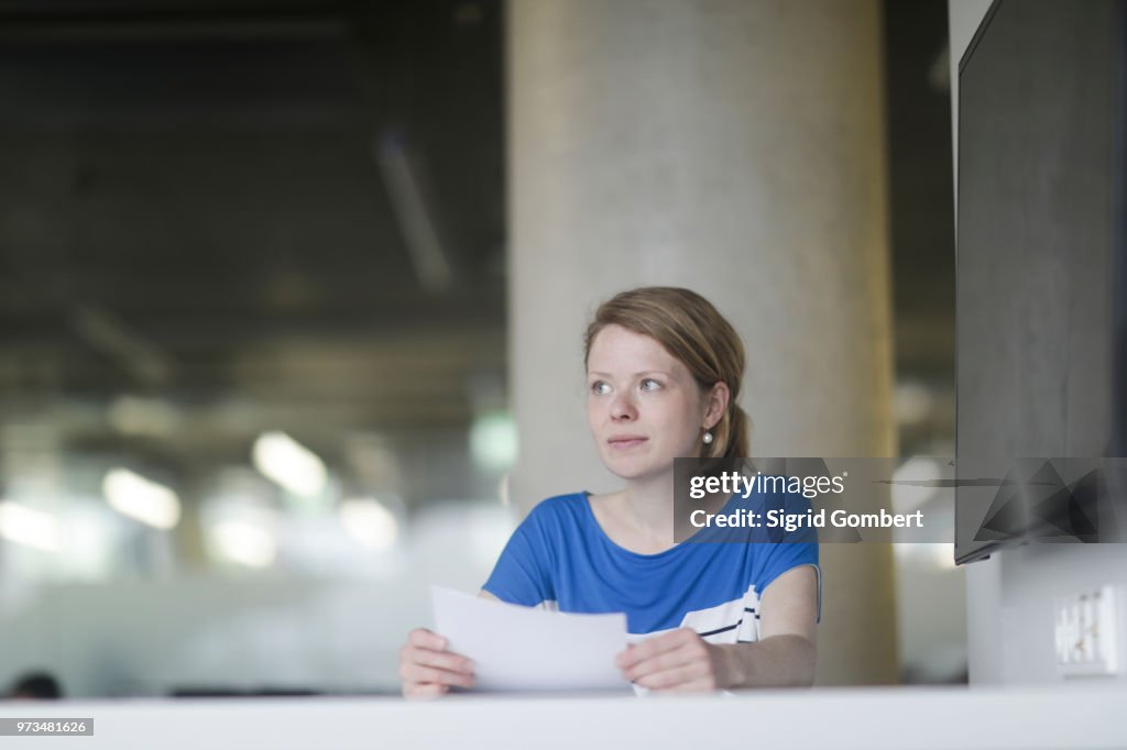 Woman working in office