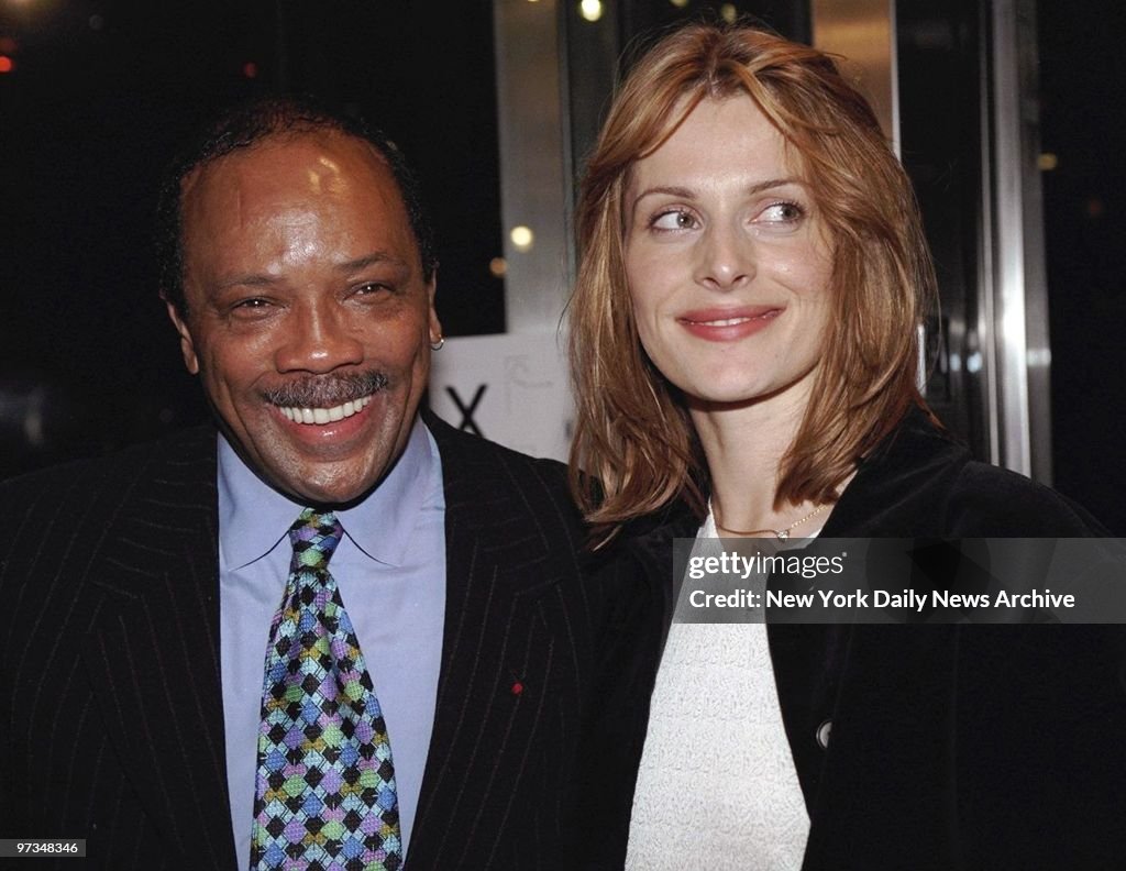 Quincy Jones and actress Nastassja Kinski get together at the Warner... News Photo Getty Images Quincy Jones and actress Nastassja Kinski get together at the Warner... News Photo Getty Images