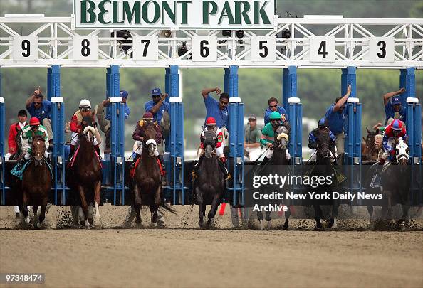 Horse Exploding Racehorses explode from the starting gates as the 137th running of ...