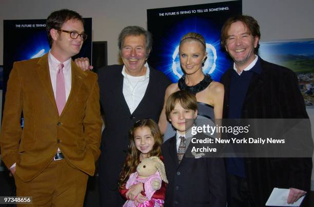 Rainn Wilson, Robert Shaye, Rhiannon Leigh Wryn, Chris O'Neil, Joely Richardson and Timothy Hutton arrive at the Museum of Natural History for the...