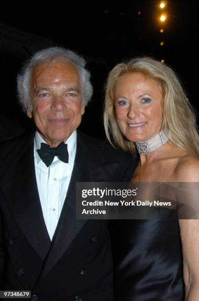Ralph and Ricky Lauren at Ralph Lauren 40th Anniversary Celebration and Fashion Show held in the Central Park Conservatory Gardens ...