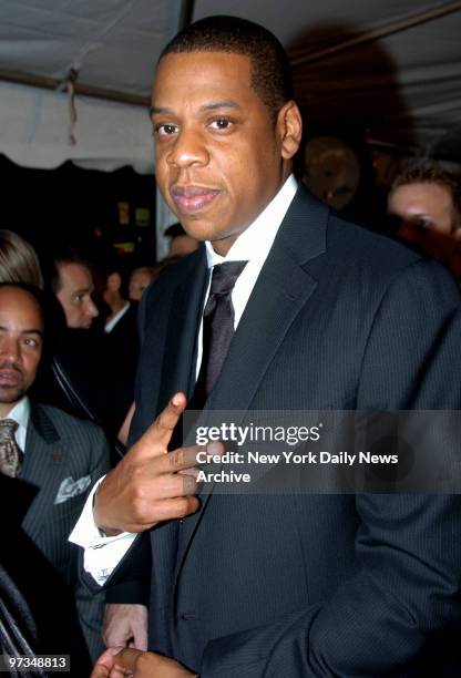 Rapper and mogul Jay-Z attends the World Premiere of "American Gangster" held at the Apollo Theater on Friday. The premiere was also a benefit for...