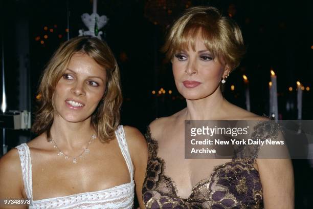Raquel Welch and daughter Tahnee are present at Tavern on the Green for opening night party for the Broadway musical "Victor/ Victoria." Raquel stars...