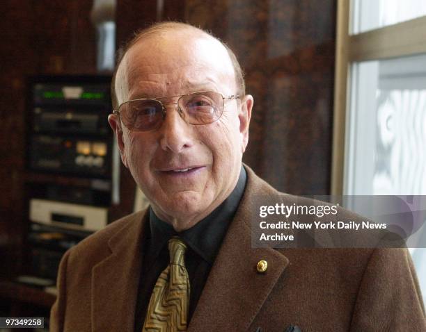 Recording mogul Clive Davis in his office at J. Records on Fifth Ave.