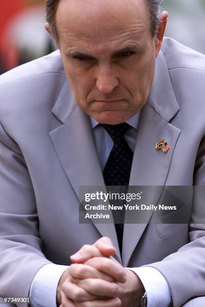 Re-dedication of Duffy Square in Times Square by Mayor Giuliani.