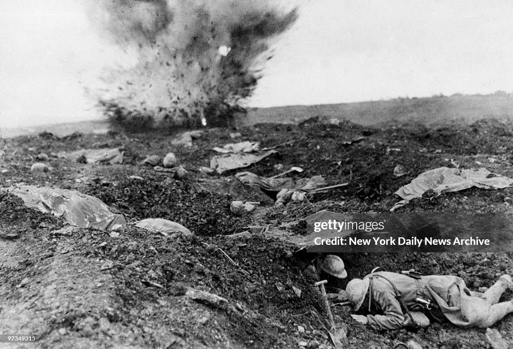 Re-enactment of a scene depicting the hardships experienced