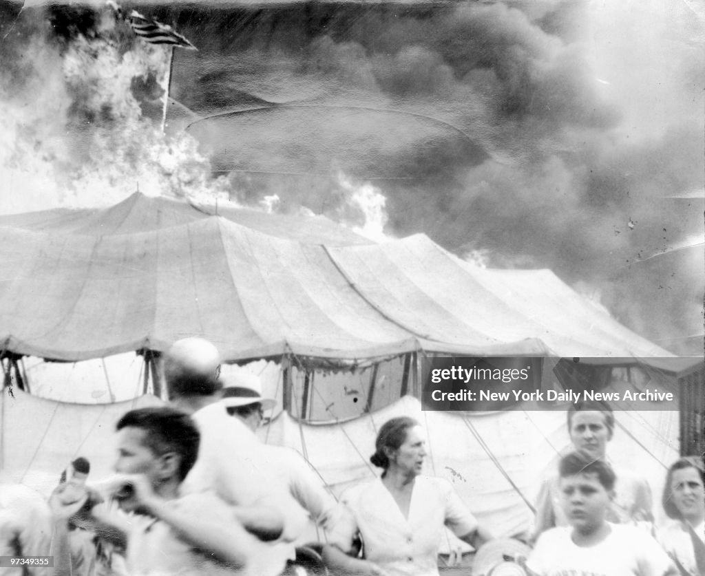 Ringling Bros. & Barnum & Bailey Circus Fire , People rushin