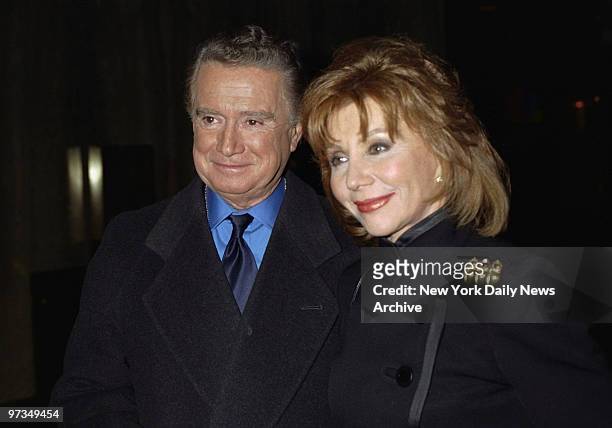 Regis Philbin and wife Joy arrive at the New York Magazine Awards at the NBC Studios in Rockefeller Center.