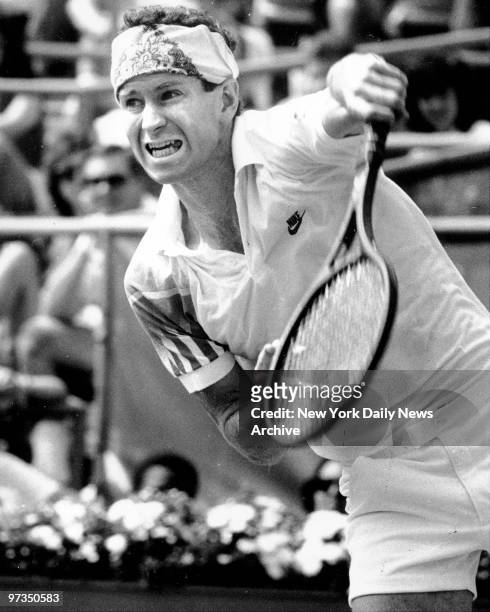 Road warrior John McEnroe, down two sets to one proved something to the skeptics.