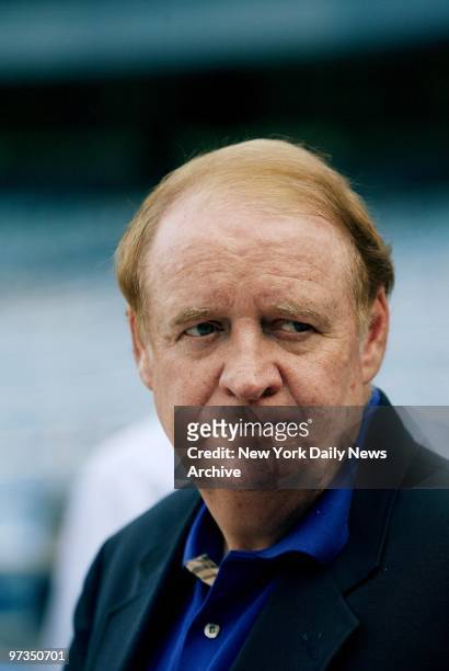 Richard Codey, president of the New Jersey state senate, is at Yankee Stadium before a game between the New York Yankees and the Cleveland Indians....