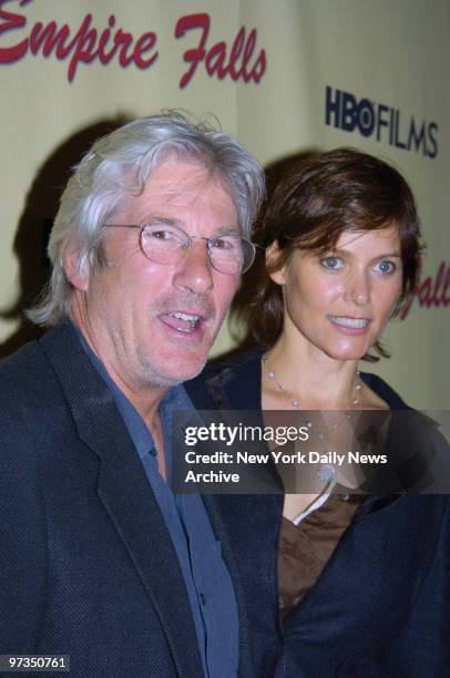 Richard Gere and Carrie Lowell are at the Metropolitan Museum of Art for a screening of "Empire Falls." She's in the upcoming miniseries.