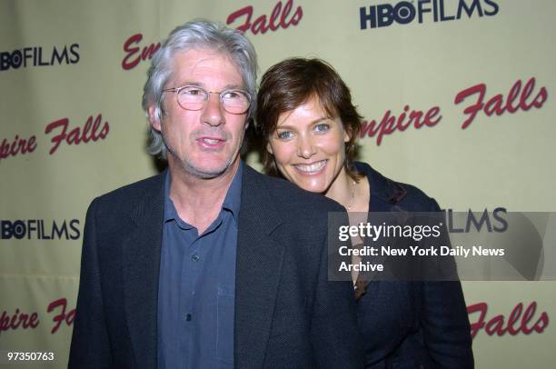 Richard Gere and Carrie Lowell are at the Metropolitan Museum of Art for a screening of "Empire Falls." She's in the upcoming miniseries.