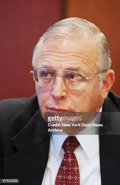 Robert B. Catell, Chairman of New York City Partnership and CEO of Keyspan, meets with the Editorial Board of the Daily News. He is also the...