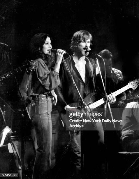 Rita Coolidge and Kris Kristofferson in concert at The Bottom Line.