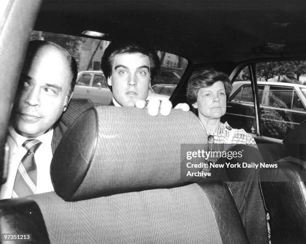 Robert Chambers Jr. Leaving Manhattan Criminal Court with his mother who testified and father, Robert Chambers Sr.