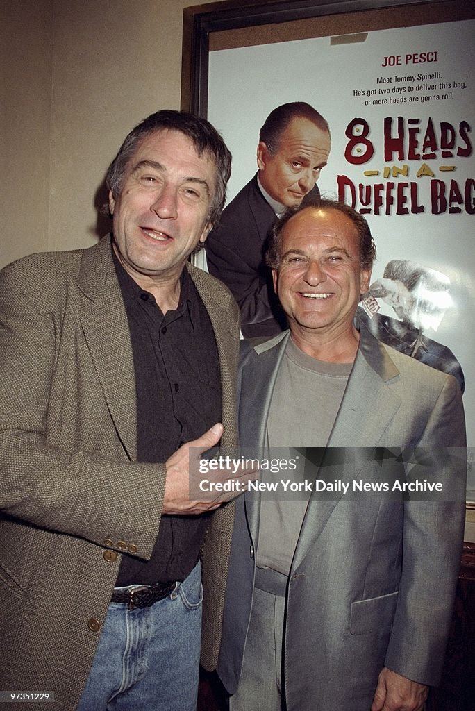 Robert De Niro and Joe Pesci get together at the Tribeca Grill for a