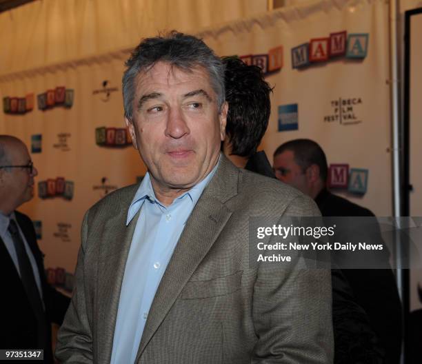 Robert DeNiro at the Opening of The Tribeca Film Festival with the movie "Baby Mama" held at the Tribeca Theater