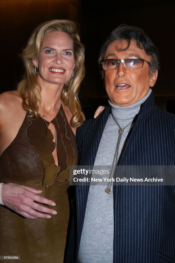 Robert Evans and wife Leslie-Ann Woodward are on hand at the