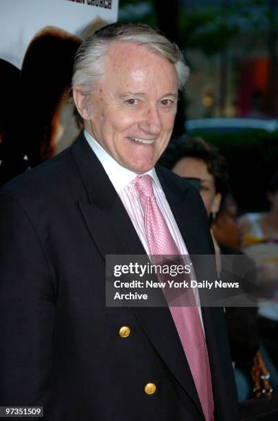 Robert Vaughn arrives for the premiere screening of AMC's two-part western epic "Broken Trail" at the Loews Lincoln Square Theater.