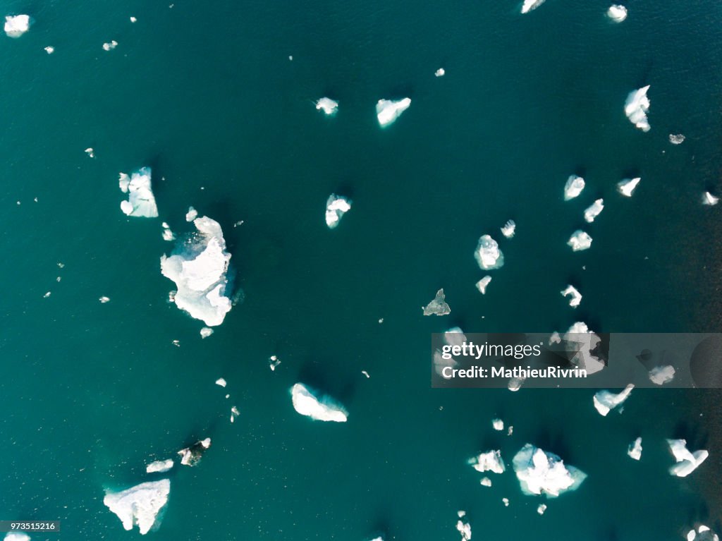 Iceland from the sky : Jokulsarlon