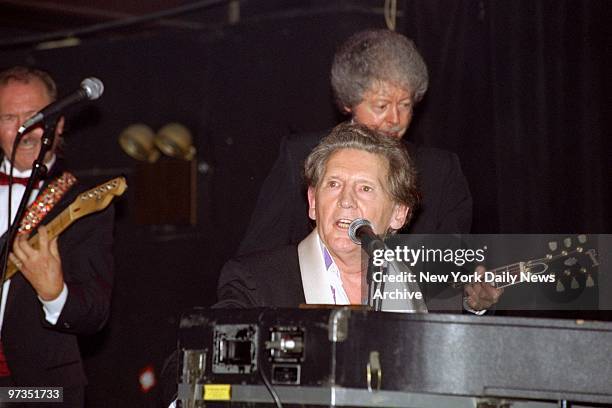 Rock and Roll star Jerry Lee Lewis performs at Tramps.