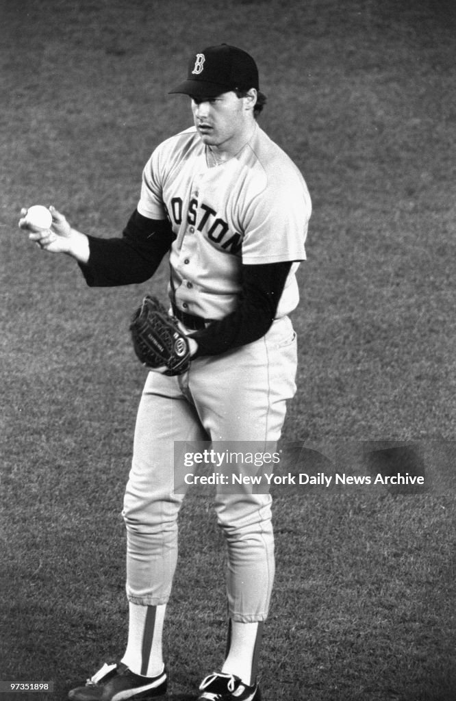 Roger Clemens, the Boston Red Sox ace who worked with only t