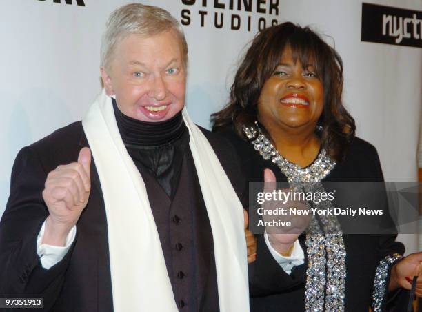 Roger Ebert and wife Chaz arrive at Steiner Studios at the Brooklyn Navy Yard for the 2007 Gotham Awards.