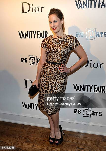 Art director Liz Goldwyn attends the Kimberly Brooks' "The Stylist Project" exhibition hosted by Vanity Fair and Dior held at LeadAPRON on March 1,...