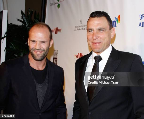 Jason Statham and Vinnie Jones arrive to TheWrap.com hosts Oscar Party held at Four Seasons Hotel on March 1, 2010 in Beverly Hills, California.