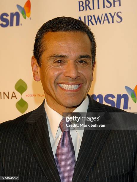 Los Angeles mayor Antonio Villaraigosa attends TheWrap.com 2010 Awards Season Nominee Celebration at Four Seasons Hotel on March 1, 2010 in Beverly...