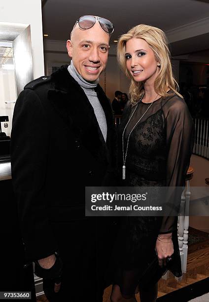 Fashion and media personality Robert Verdi with entrepreneur and socialite Ivanka Trump attend the Ivanka Trump Fine Jewelry Collection Launch...
