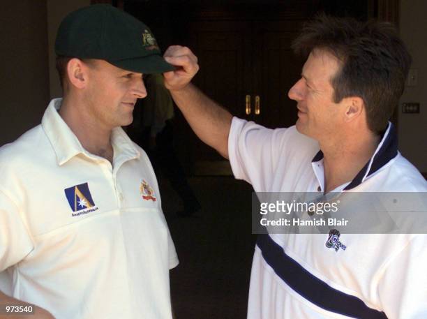 Adam Gilchrist, who will captain Australia in the up coming test match at the Adelaide Oval, catches up with regular Australian captain Steve Waugh...