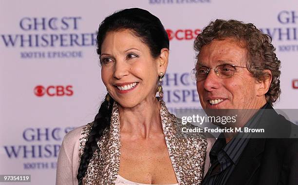 Executive producer Kim Moses and Ian Sander attend the "Ghost Whisperer" 100th espisode celebration at XIV on March 1, 2010 in West Hollywood,...