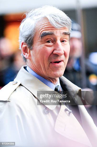 Actor Sam Waterston visits the "Today Show" taping at the NBC Studios at Rockefeller Center on March 01, 2010 in New York City.