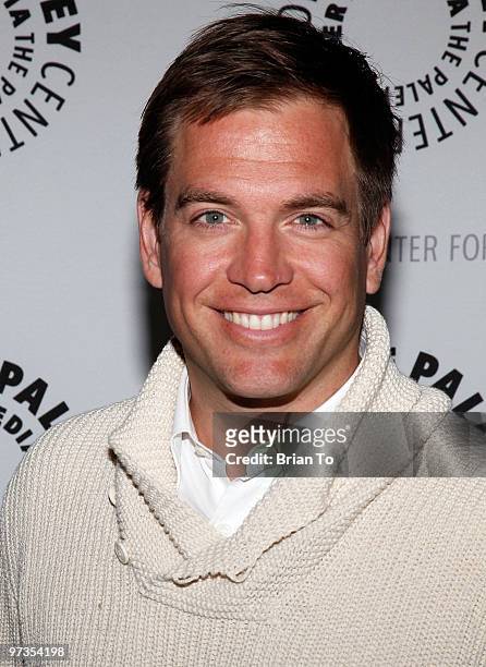 Michael Weatherly attends 27th annual PaleyFest - "NCIS" at Saban Theatre on March 1, 2010 in Beverly Hills, California.