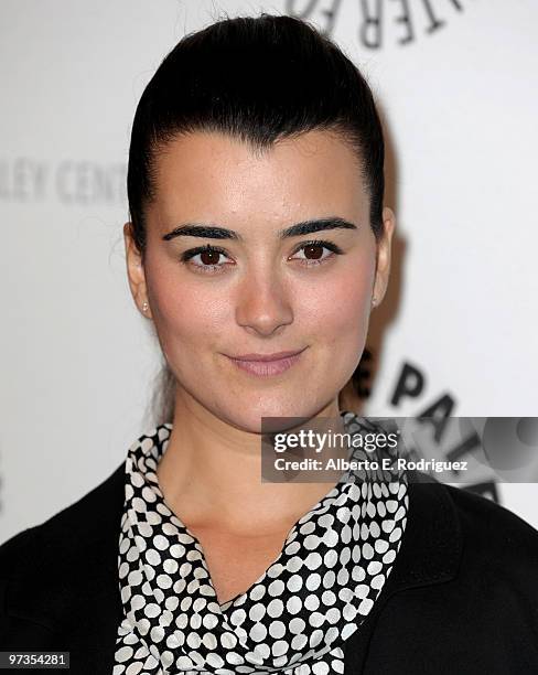 Actress Cote de Pablo arrives at the 27th Annual PaleyFest presents "NCIS" on March 1, 2010 in Beverly Hills, California.