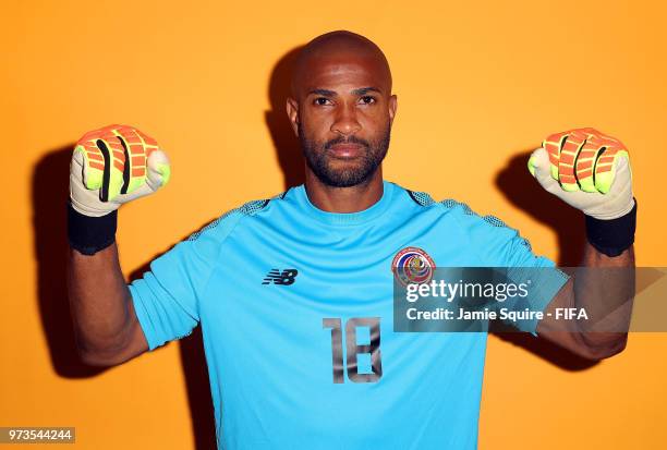 Patrick Pemberton of Costa Ricaposes during the official FIFA World Cup 2018 portrait session at on June 13, 2018 in Saint Petersburg, Russia.