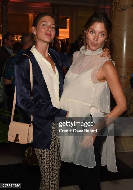 Quentin and Jemima Jones attend a private view of "Frida Kahlo: Making Her Self Up" at The V&A on June 13, 2018 in London, England.