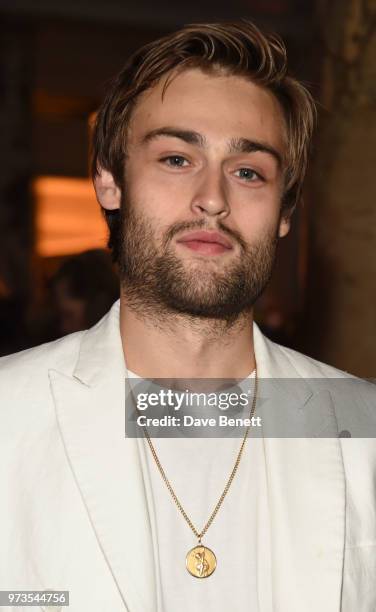 Douglas Booth attends a private view of "Frida Kahlo: Making Her Self Up" at The V&A on June 13, 2018 in London, England.