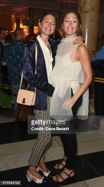 Quentin and Jemima Jones attend a private view of "Frida Kahlo: Making Her Self Up" at The V&A on June 13, 2018 in London, England.