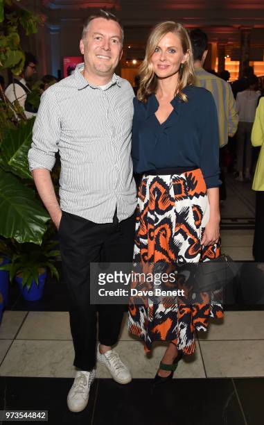 Marcus Lupfer and Donna Air attends a private view of "Frida Kahlo: Making Her Self Up" at The V&A on June 13, 2018 in London, England.
