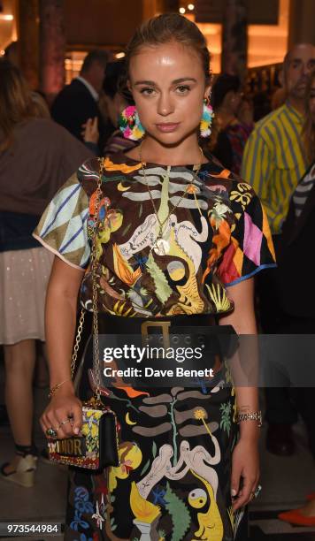 Amelia Windsor attends a private view of "Frida Kahlo: Making Her Self Up" at The V&A on June 13, 2018 in London, England.